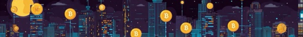 Flat simple vector illustration style. Use the colours Space Cadet Blue Cadmium Orange Venetian Red Moonstone Topaz Beige Raisin Black Cadet Blue and with this color, a bright color background. Depict a modern city skyline merging seamlessly with digital blockchain elements, where physical assets like buildings, gold bars, and paintings are transforming into glowing digital tokens floating above them, symbolizing the fusion of traditional economy and digital finance. --chaos 15 --ar 4:1 --v 7 Job ID: 0b8a64bd-6eb7-4a5a-93d0-2a83fc062a75