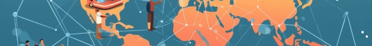 illustration d'un monde interconnecté par le dropshipping
