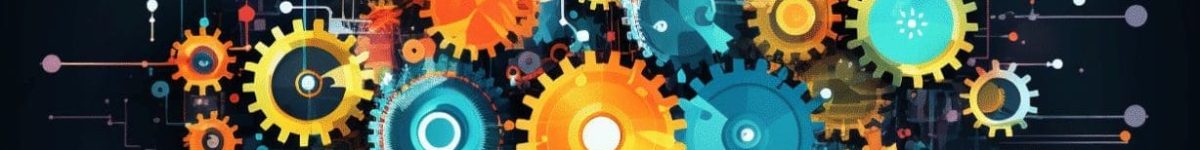 illustration pour apprendre growth hacking avec engrenage qui tourne
