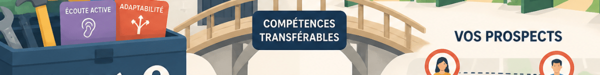 Commercial en reconversion : compétences transférables et premiers pas